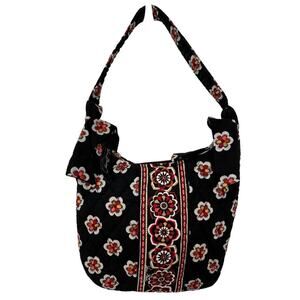 Vera Bradley Olivia in Pirouette Pattern Handbag black Preowned